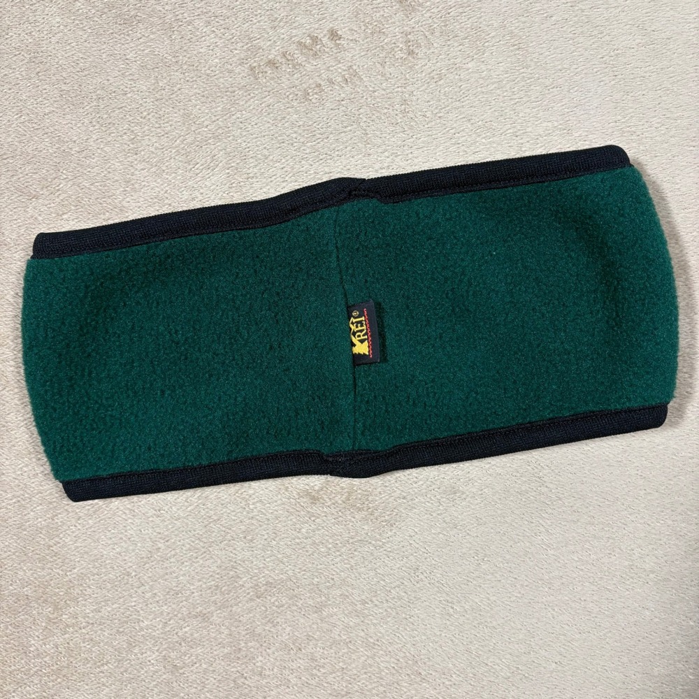 VTG REI Headband Ear Warmer Retro Sherpa Fleece Ski Winter One Size‎ Green/Black